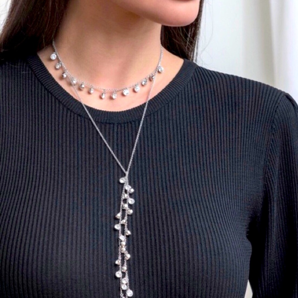 Cha Cha Lariat Necklace : Touchstone Crystal || 1600
